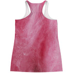 Pink Cotton Candy Print Women's Racerback Tank Top