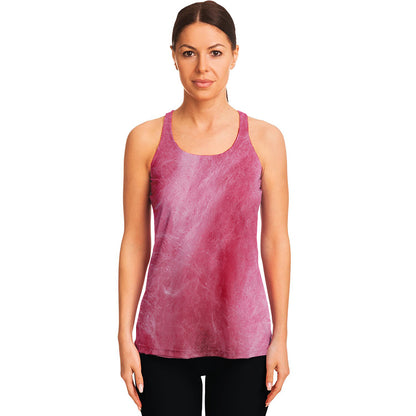 Pink Cotton Candy Print Women's Racerback Tank Top