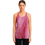 Pink Cotton Candy Print Women's Racerback Tank Top