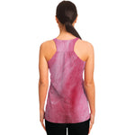 Pink Cotton Candy Print Women's Racerback Tank Top
