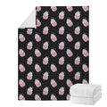 Pink Cupcake Pattern Print Blanket