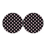 Pink Cupcake Pattern Print Car Coasters