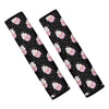 Pink Cupcake Pattern Print Car Seat Belt Covers