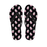 Pink Cupcake Pattern Print Flip Flops