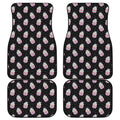 Pink Cupcake Pattern Print Front and Back Car Floor Mats