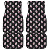 Pink Cupcake Pattern Print Front and Back Car Floor Mats