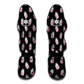 Pink Cupcake Pattern Print Muay Thai Shin Guards