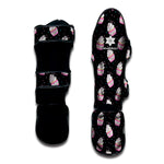 Pink Cupcake Pattern Print Muay Thai Shin Guard