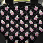 Pink Cupcake Pattern Print Pet Car Back Seat Cover