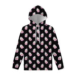 Pink Cupcake Pattern Print Pullover Hoodie