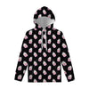 Pink Cupcake Pattern Print Pullover Hoodie