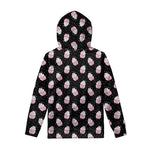 Pink Cupcake Pattern Print Pullover Hoodie