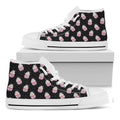Pink Cupcake Pattern Print White High Top Sneakers