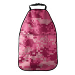 Pink Digital Camo Pattern Print Car Seat Organizers