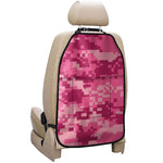 Pink Digital Camo Pattern Print Car Seat Organizers