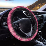 Pink Digital Camo Pattern Print Car Steering Wheel Cover