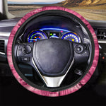 Pink Digital Camo Pattern Print Car Steering Wheel Cover