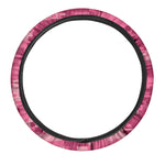 Pink Digital Camo Pattern Print Car Steering Wheel Cover