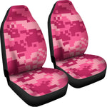 Pink Digital Camo Pattern Print Universal Fit Car Seat Covers