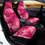 Pink Digital Camo Pattern Print Universal Fit Car Seat Covers