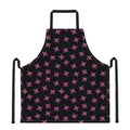 Pink Emo Skull Pattern Print Apron