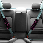 Pink Emo Skull Pattern Print Car Seat Belt Covers