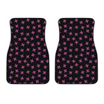 Pink Emo Skull Pattern Print Front Car Floor Mats
