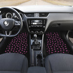 Pink Emo Skull Pattern Print Front Car Floor Mats