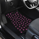 Pink Emo Skull Pattern Print Front Car Floor Mats