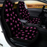 Pink Emo Skull Pattern Print Universal Fit Car Seat Covers