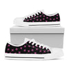 Pink Emo Skull Pattern Print White Low Top Shoes