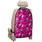 Pink Emo Symbols Pattern Print Car Seat Organizers