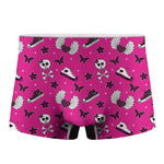 Pink Emo Symbols Pattern Print Men's Boxer Briefs