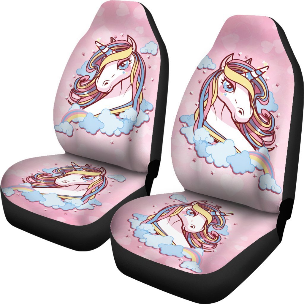 Pink Fairy Unicorn Universal Fit Car Seat Covers GearFrost