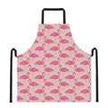 Pink Flamingo Pattern Print Apron
