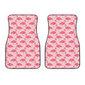 Pink Flamingo Pattern Print Front Car Floor Mats