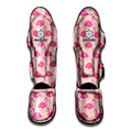 Pink Flamingo Pattern Print Muay Thai Shin Guards
