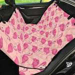 Pink Flamingo Pattern Print Pet Car Back Seat Cover