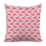 Pink Flamingo Pattern Print Pillow Cover
