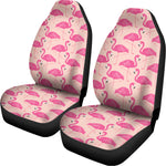 Pink Flamingo Pattern Print Universal Fit Car Seat Covers