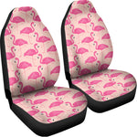 Pink Flamingo Pattern Print Universal Fit Car Seat Covers