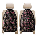 Pink Floral Flower Pattern Print Car Seat Organizers