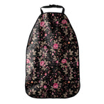 Pink Floral Flower Pattern Print Car Seat Organizers