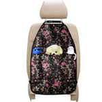Pink Floral Flower Pattern Print Car Seat Organizers