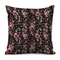 Pink Floral Flower Pattern Print Pillow Cover