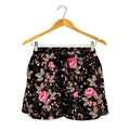 Pink Floral Flower Pattern Print Women's Shorts