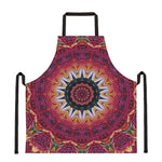 Pink Flower Kaleidoscope Print Apron