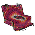 Pink Flower Kaleidoscope Print Pet Car Back Seat Cover