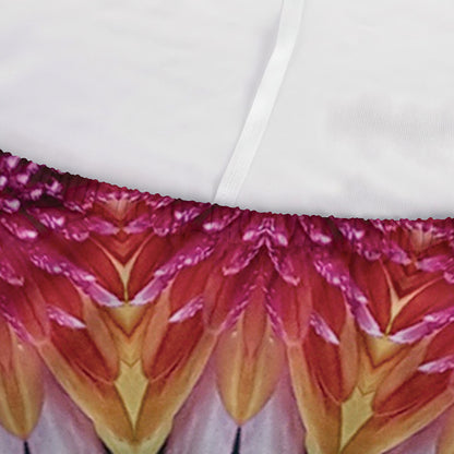 Pink Flower Kaleidoscope Print Sofa Cover