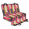 Pink Flower Patchwork Pattern Print Pet Car Back Seat Cover